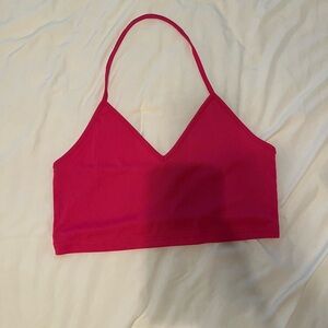 2 hot pink crop tops